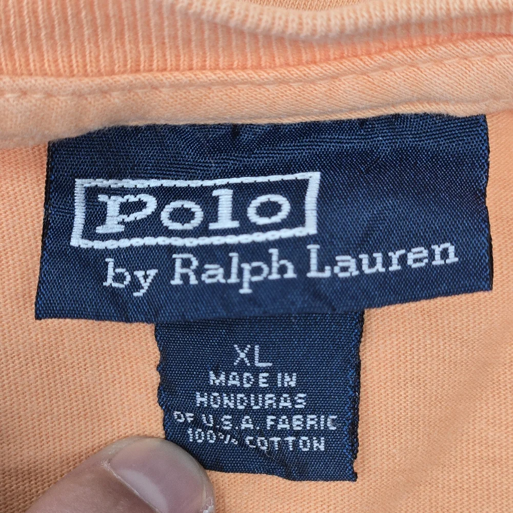 Vintage‎ Y2K Polo Ralph Lauren Men's Size XL Pocket T-Shirt Stitched Horse Logo